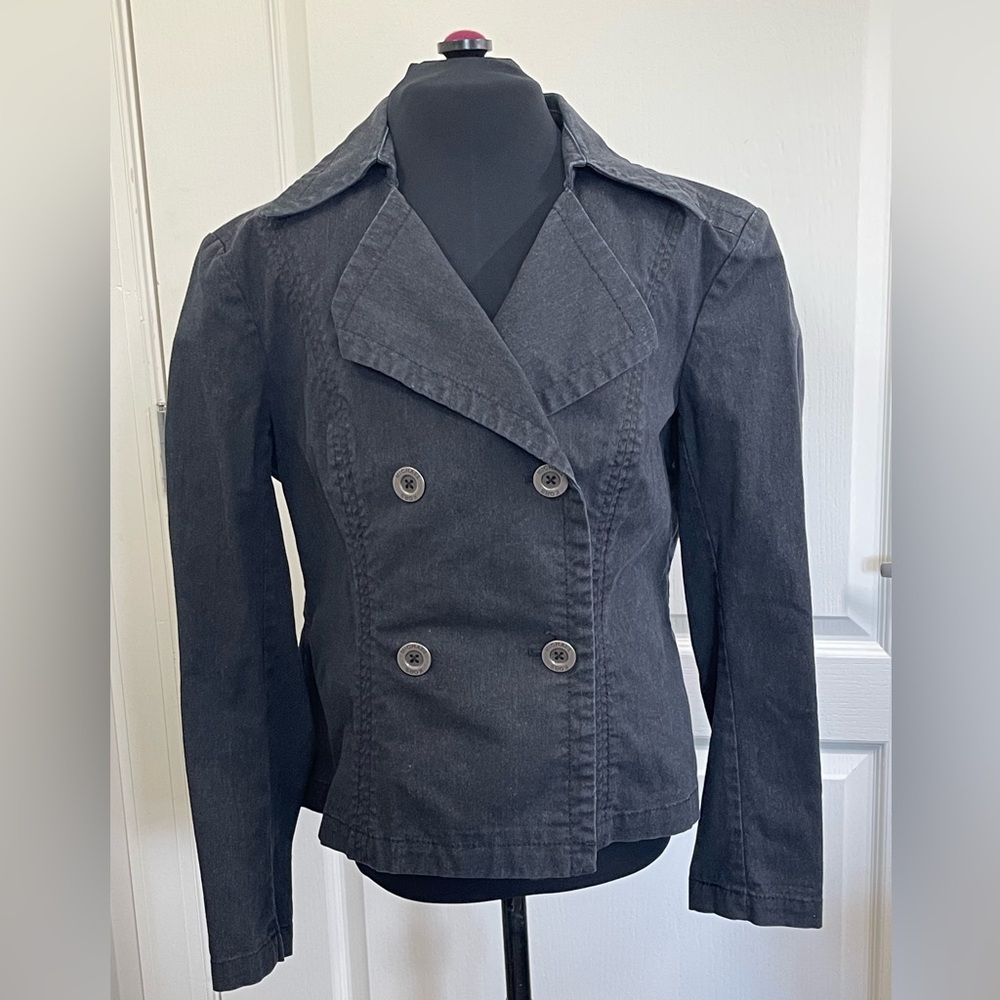 Michael Kors Women's Double-Breasted Pea Coat Style Twill Jacket Size M SKU430